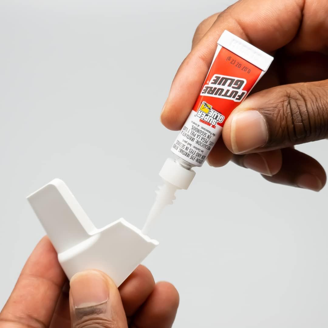 Super Glue Adhesive Fast & Clear Glue, 1g, 6 Pack