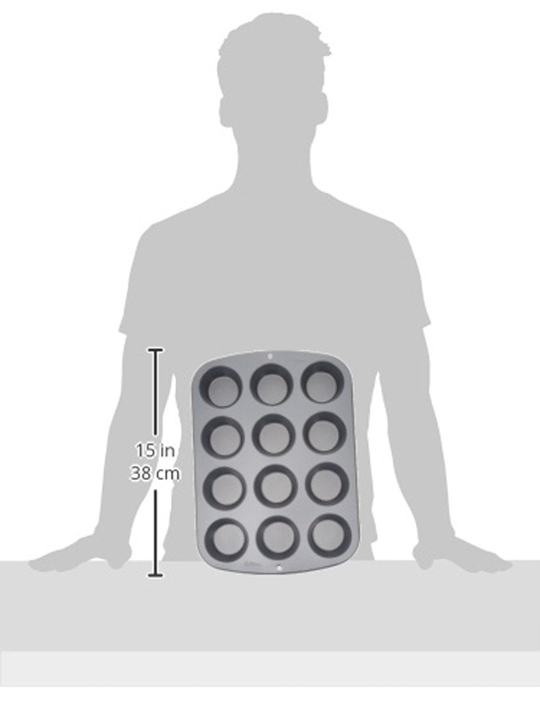 Wilton Recipe Right Nonstick Muffin and Cupcake Pan, 12-Cavity