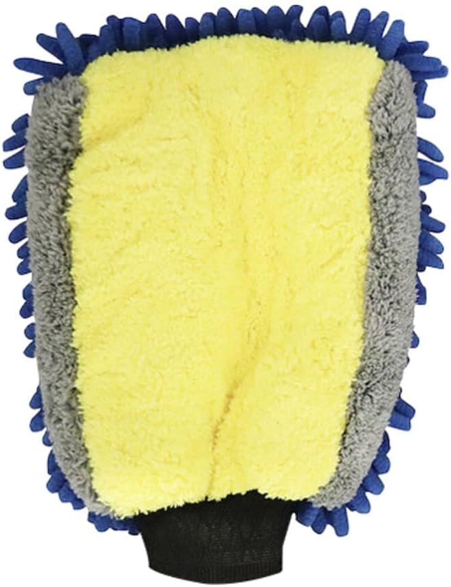 ما فرا قفاز مايكروفايبر مزدوج الوجه لغسيل السيارة - ازرق-3