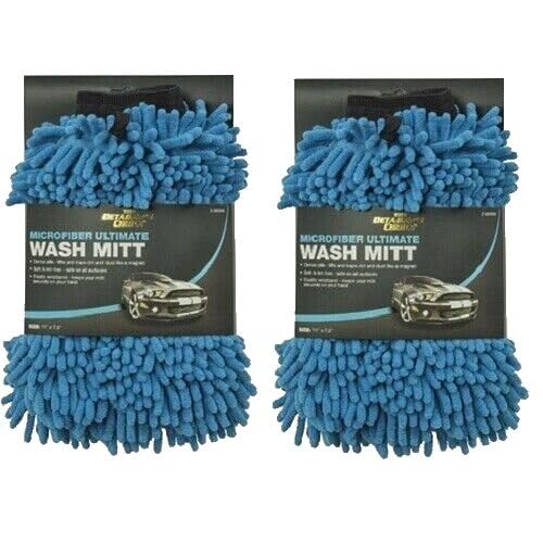 قفاز غسيل ميكروفايبر فاخر من هوبكينز 6 قطعة أزرق