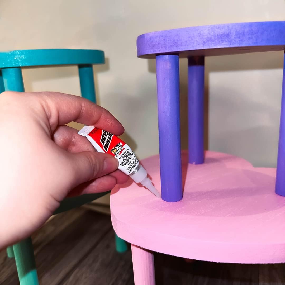 Super Glue Adhesive Fast & Clear Glue, 1g, 6 Pack