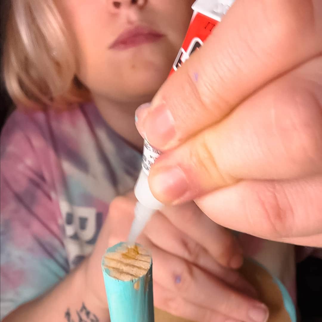 Super Glue Adhesive Fast & Clear Glue, 1g, 6 Pack