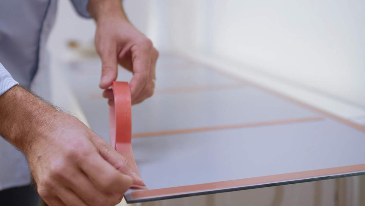 Super Glue Total Tape Double Sided Tape, Red, 0.75" x 98"