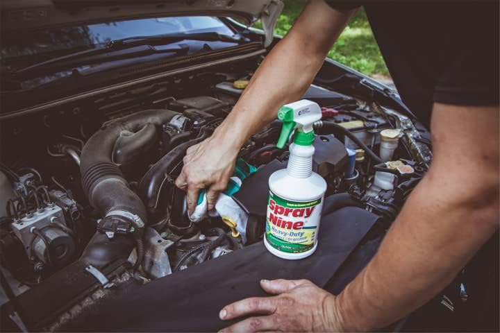 منظف ومطهر سبراي ناين شديد التحمل متعدد الاغراض، 32 اونصة، ابيض