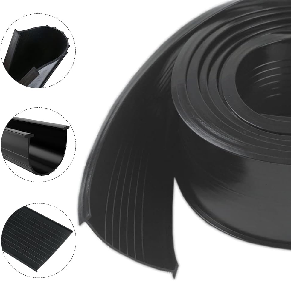 عازل فروست كينج لباب الجراج مقاس 2-3/4 بوصة × 18 قدمًا، أسود