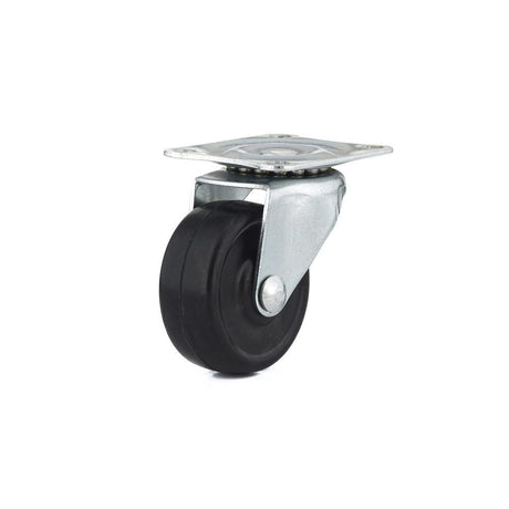 TruGuard Rubber Swivel Wheel Set, Black