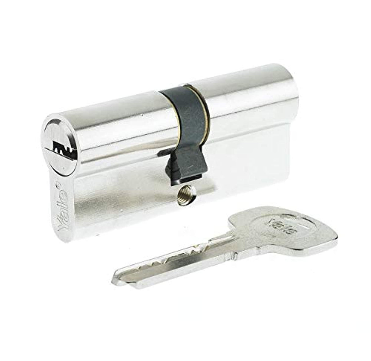 Emergency sash lock series 1000 double cylinder with 70mm European profile satin nickel