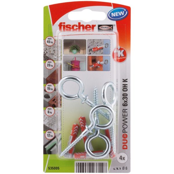 Fisher OHSKNV DuoPower Plug Set - Red Grey