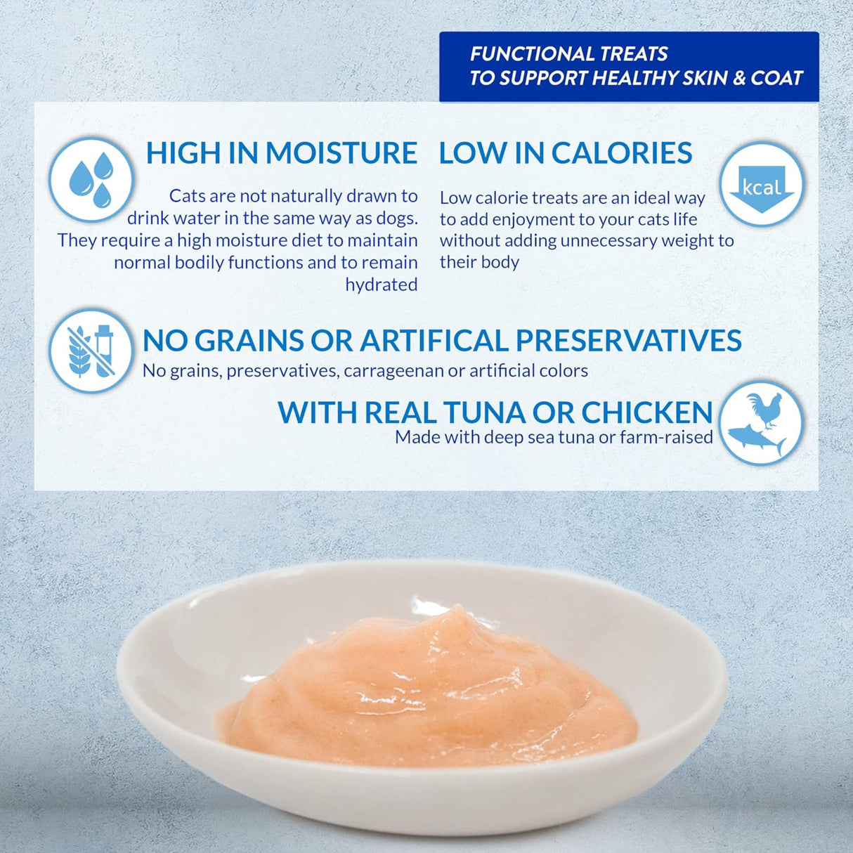 مكافأة القطط إينابا شورو مهروس الدجاج للبشرة والفرو - 14 جرام-6