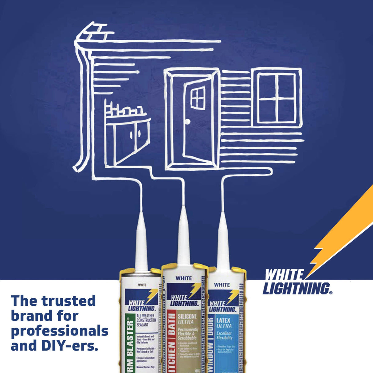 عازل وايت لايتنينج سريع الجفاف سيليكوني أكريليكي - 10 أونصة-6