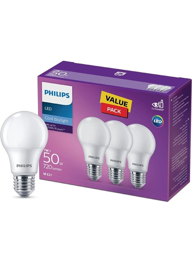 3PCS ESS LEDBulb 7W E27 6500K 230V GEN5