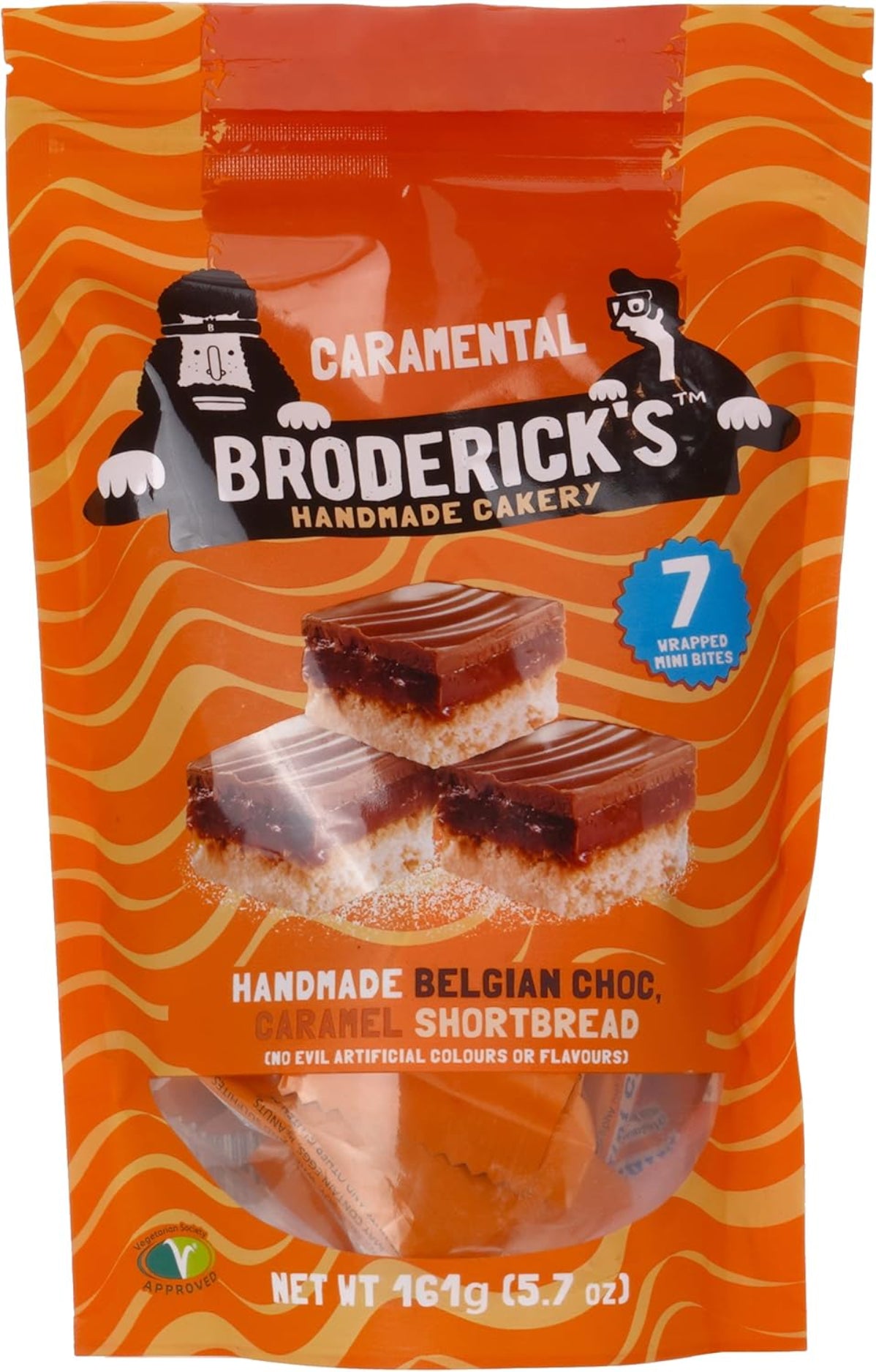 قطع شوكولاتة برودريكس روكي رود بالكراميل - 161 جرام