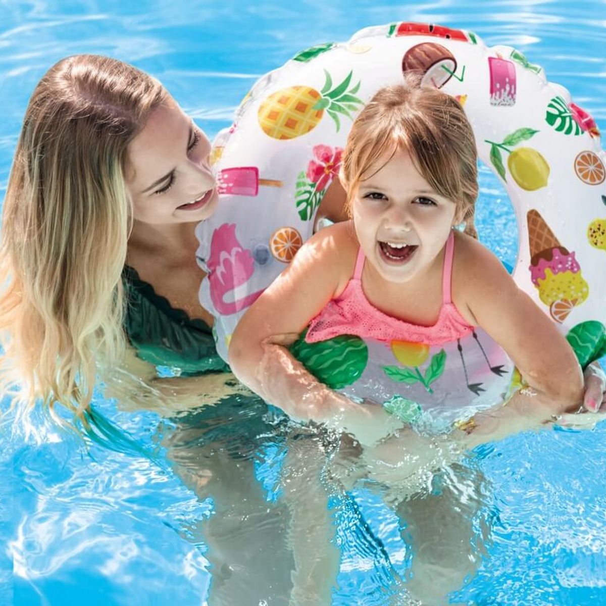 Intex Swimming Ring, 61 cm, Multicolor - INT59241