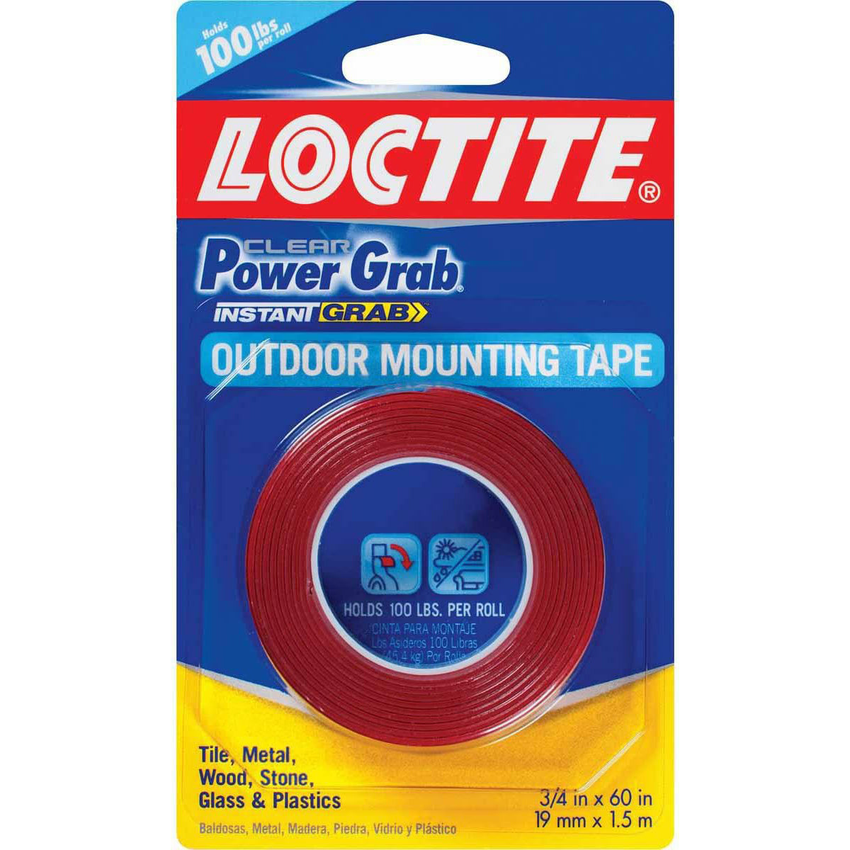 Loctite Exterior Mounting Tape, 3/4" x 60"