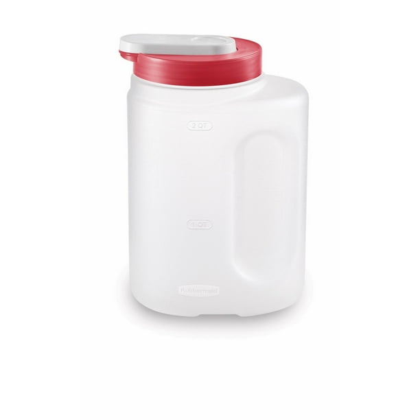 ابريق ماكسيرمات مقاوم للتسريب , 2 لتر - شفاف احمر-2