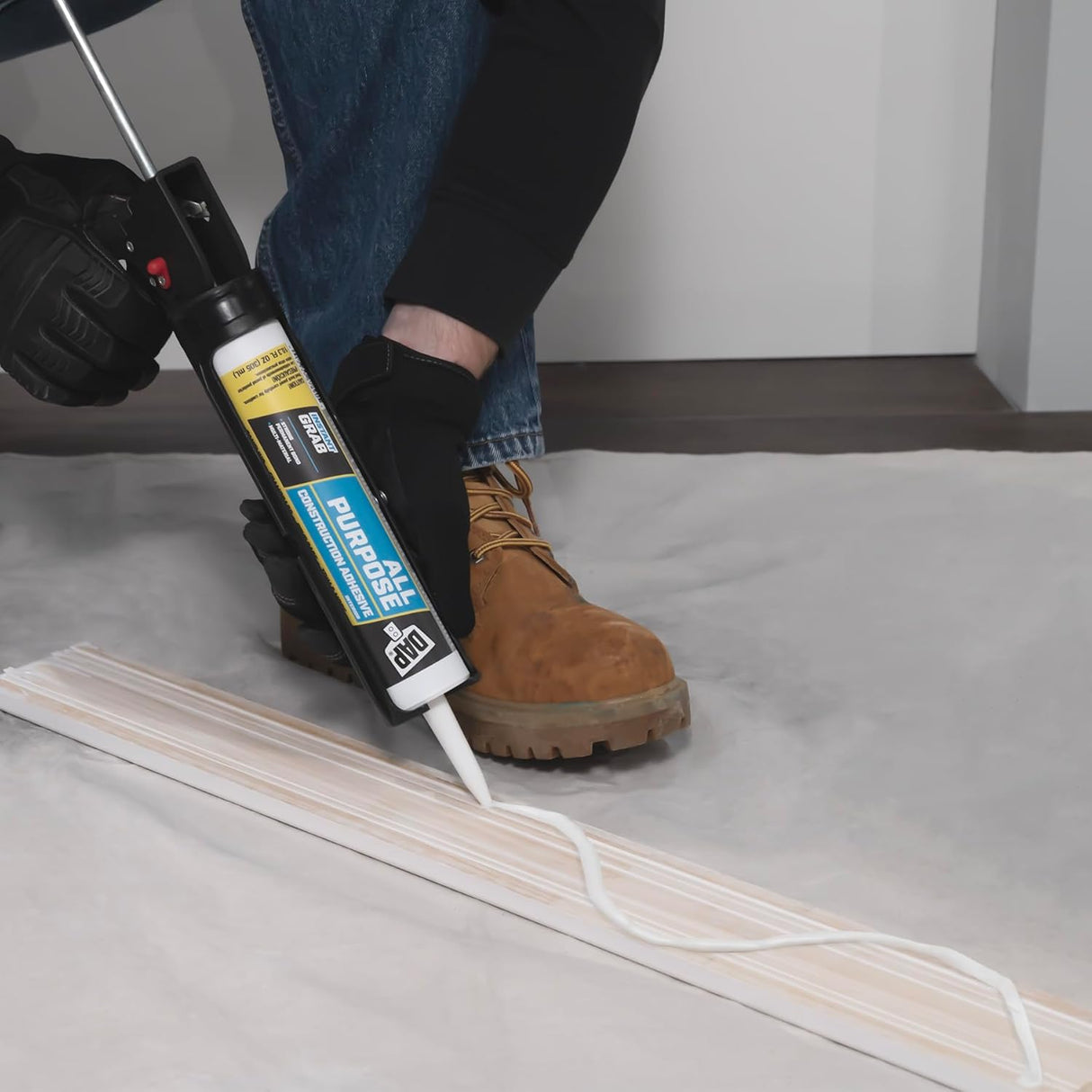 Dab Construction Adhesive, 10.3 oz, Latex, White