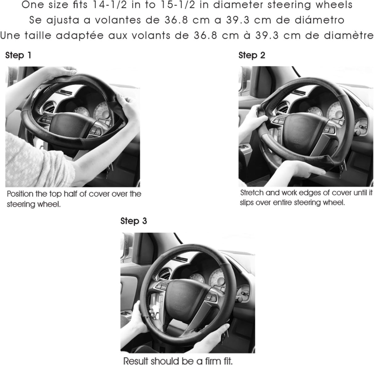 غطاء عجلة قيادة خشب متين كاستوم أكسسواريز - أسود-7