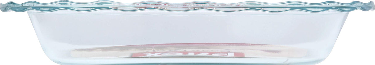 Pyrex Round Glass Pie Dish, 9.5", Clear