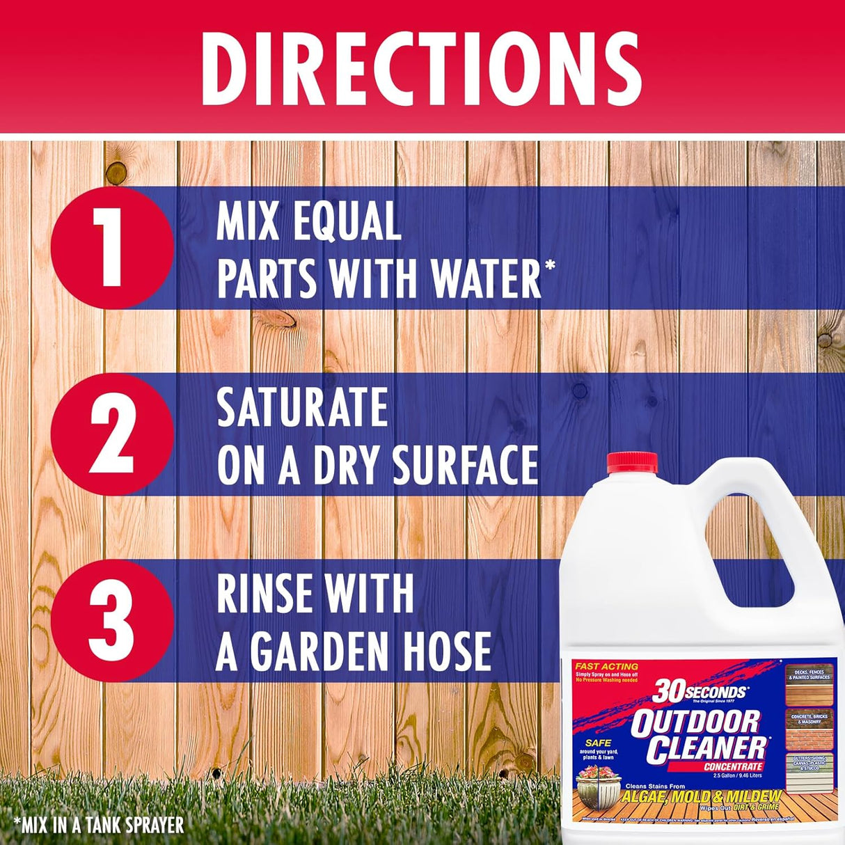 Yida Tools Chemical Based Exterior Cleaner Concentrate, 2.5 Gallon, White