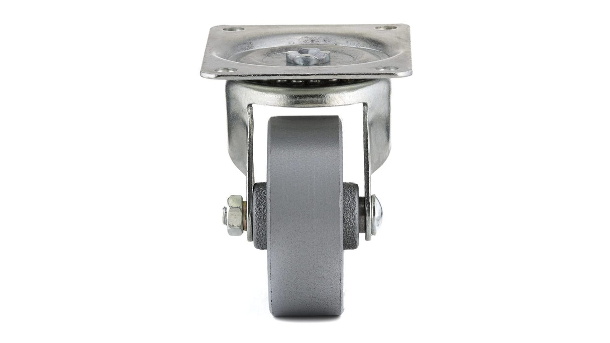 TruGuard Cast Iron Swivel Wheel Set, 3", 209 lbs, Silver