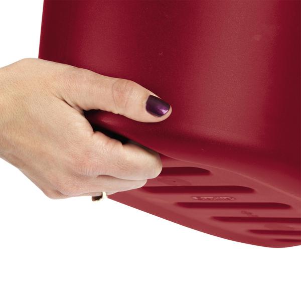 دلو بلاستيكي للممسحة من ستيرلايت، سعة 4.375 جالون، أحمر وأسود