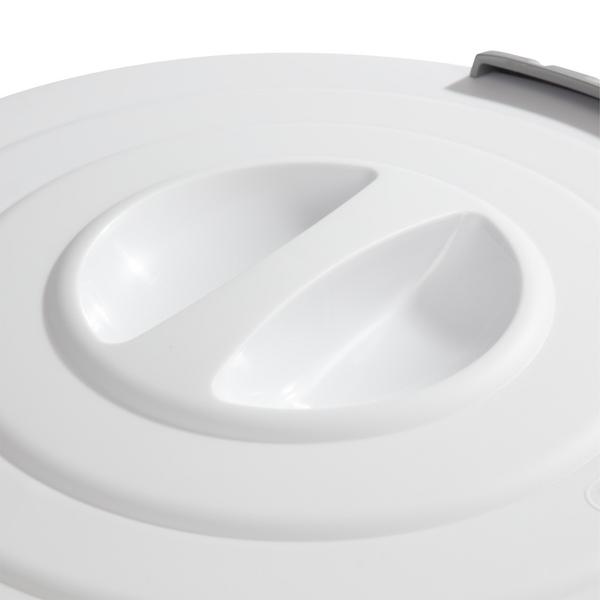 علبة بلاستيكية متعددة الاستخدامات من ستيرلايت، سعة 6 جالون، أبيض