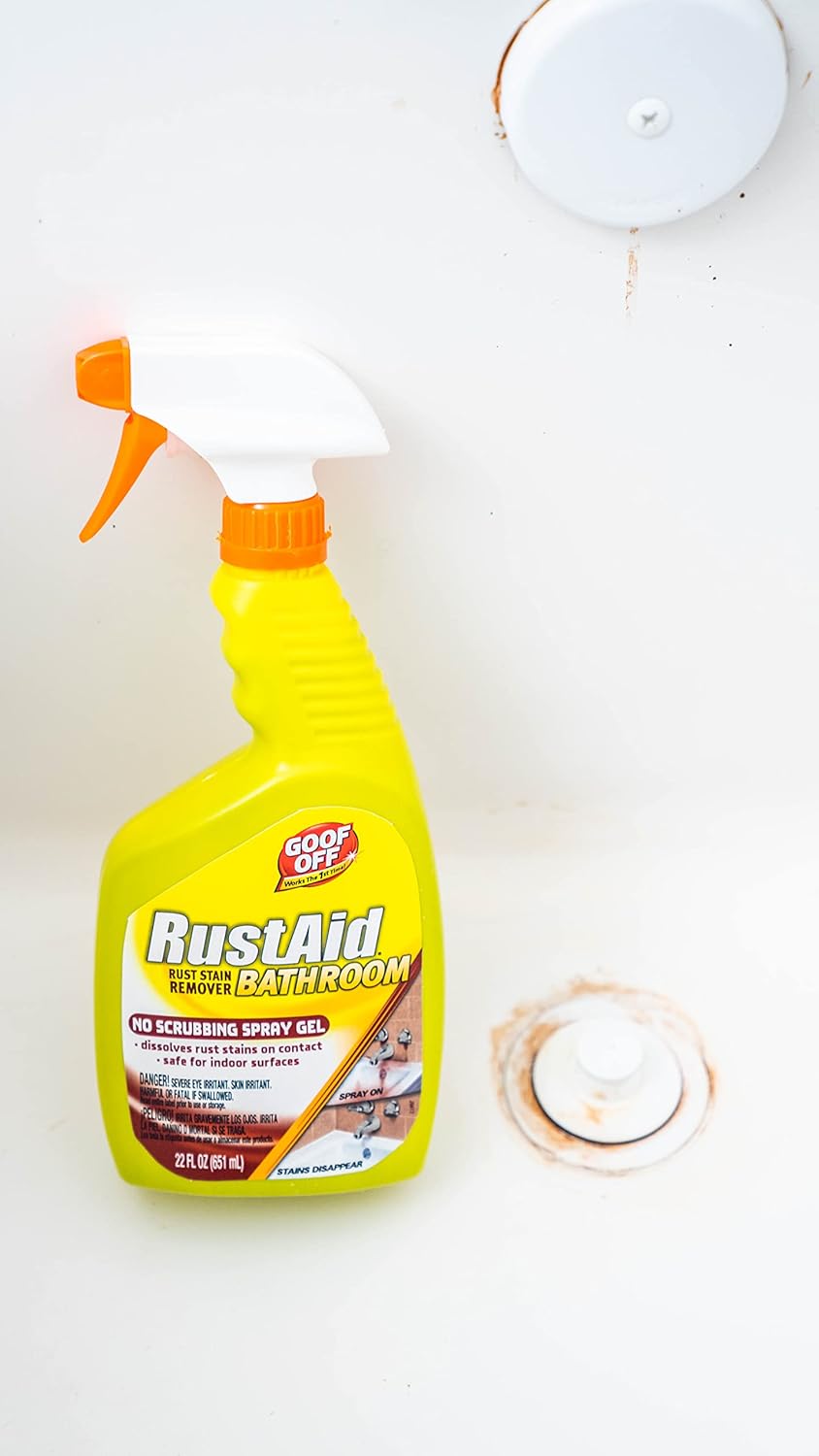 Goof Off Rust Aid Bathroom Rust Remover Spray Gel, 651 ml