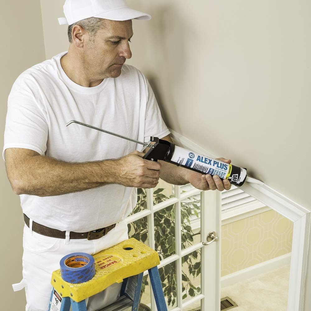 DAP Alex Plus Acrylic Latex Caulk White 10.1 oz.