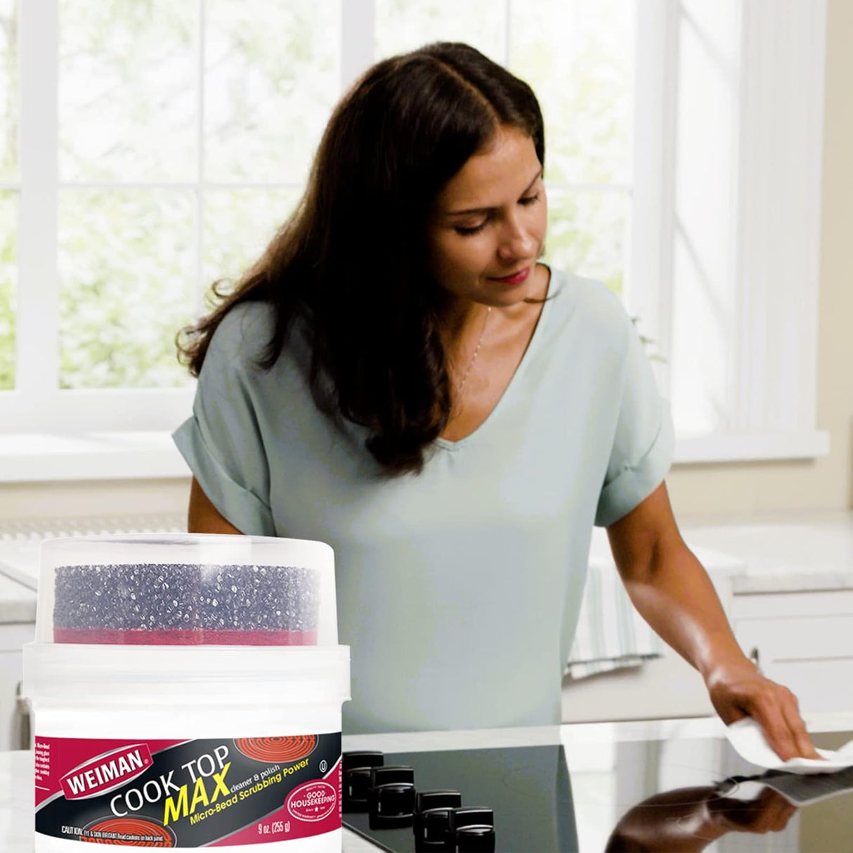 منظف وملمع ماكس سطح الطهي من ويمان، 9 أونصة