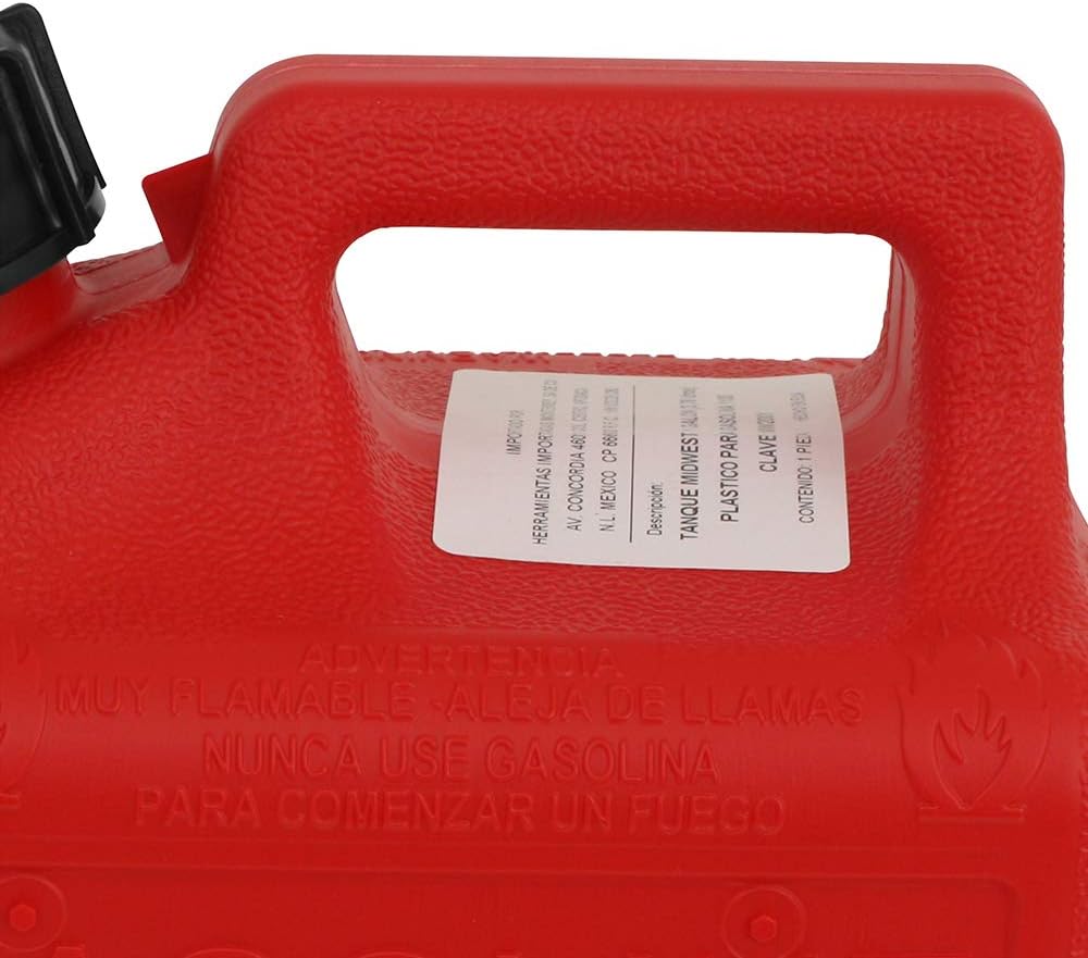 1+GAL RED Plas Gas Can