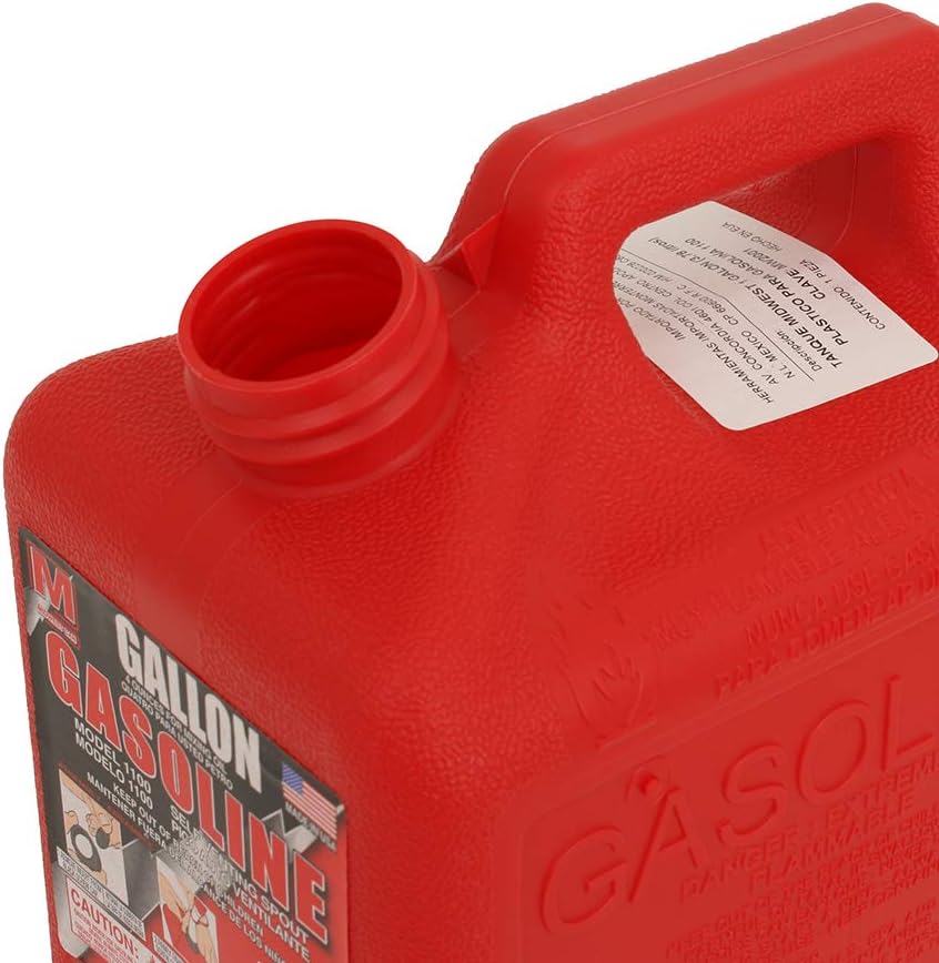 1+GAL RED Plas Gas Can
