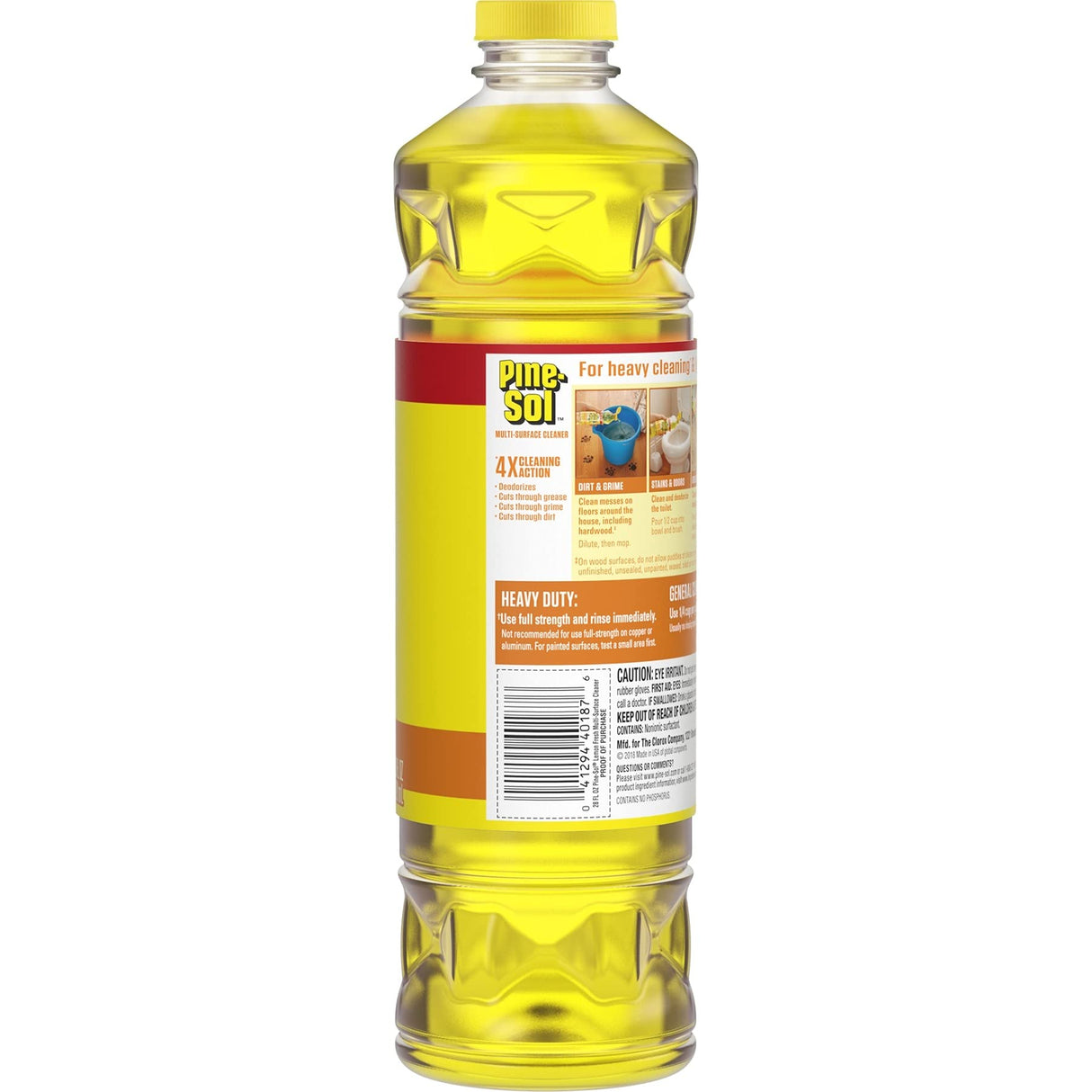 منظف باين سول بقوة التنظيف المحسنة 4X متعدد الاستخدامات برائحة الليمون المنعشة، بحجم 828 مل