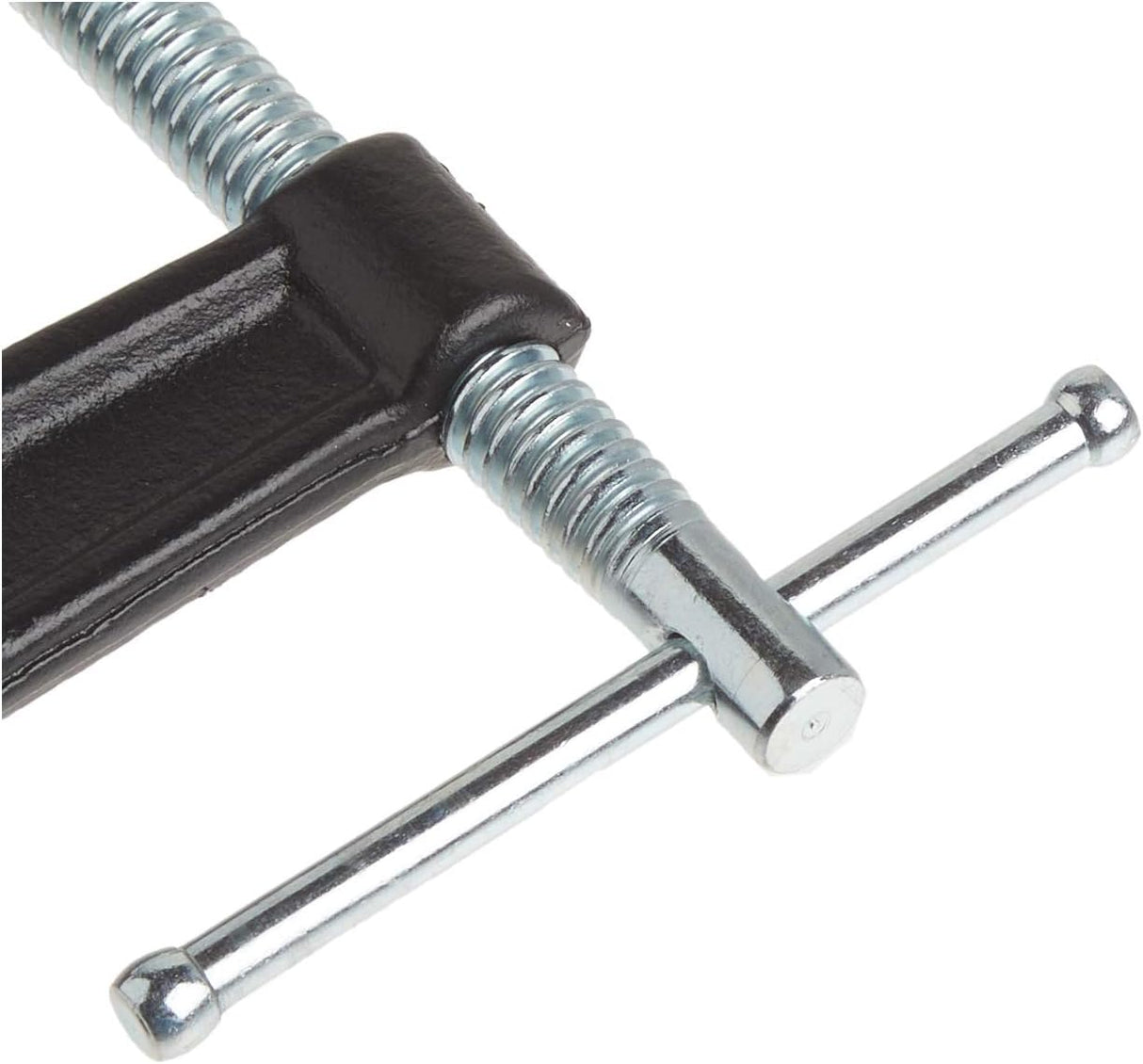 مشبك على شكل حرف C دروب فورجيد من بيسي، 4 بوصة - اسود وفضي