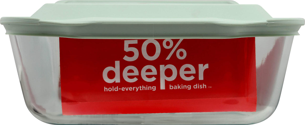 Pyrex Baking Dish Sage Lid 7 x 11In.