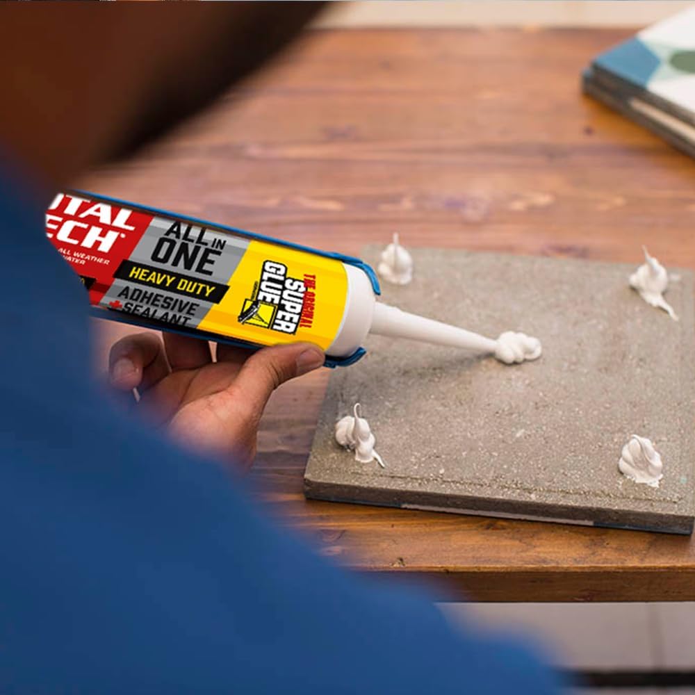 Super Glue Total Tech Sealant and Sealant, White, 9.8 oz