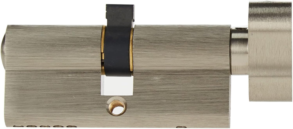 Yale European Double Satin Nickel Key Lock, 70mm, Series 500 - Brown