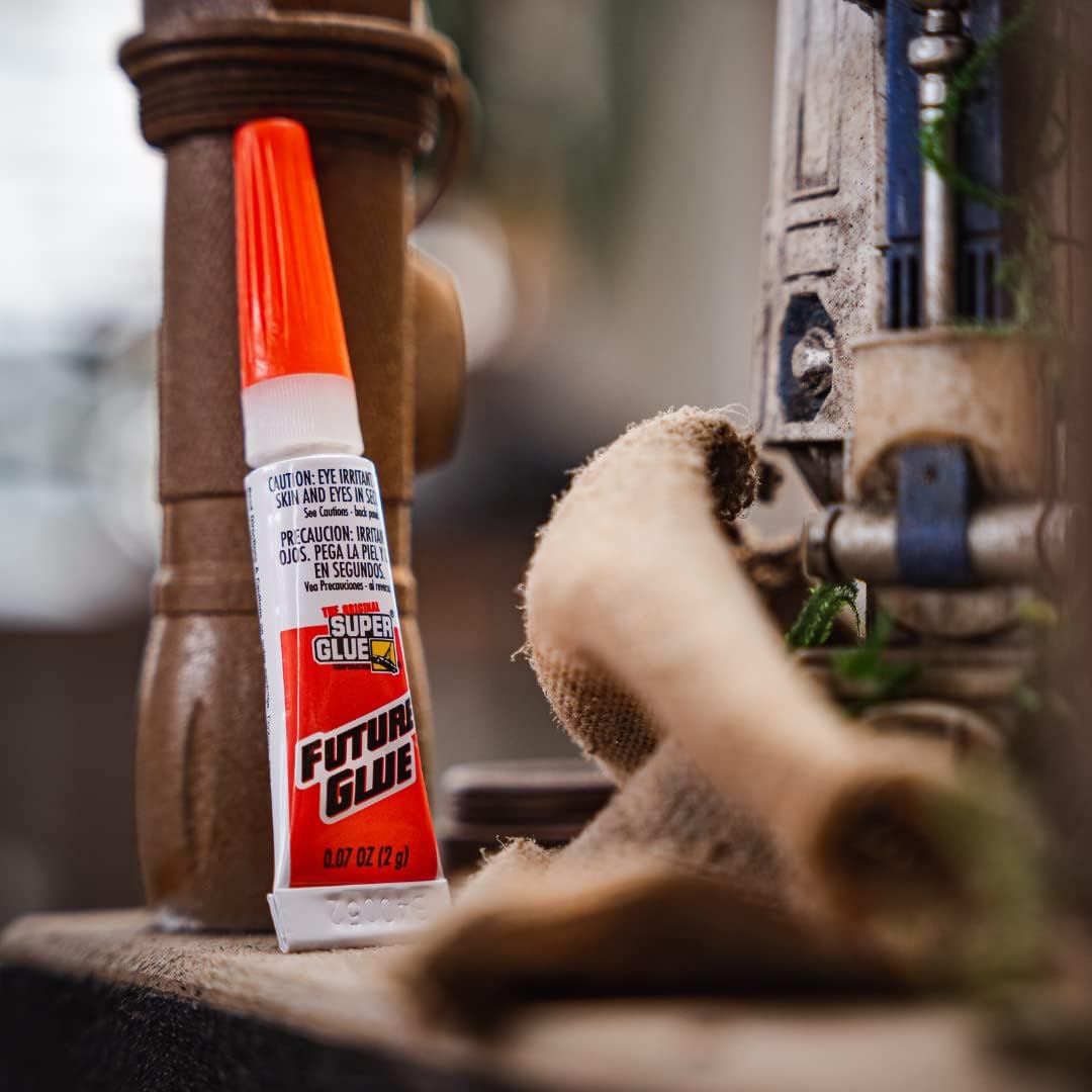 Super Glue Adhesive Fast & Clear Glue, 1g, 6 Pack