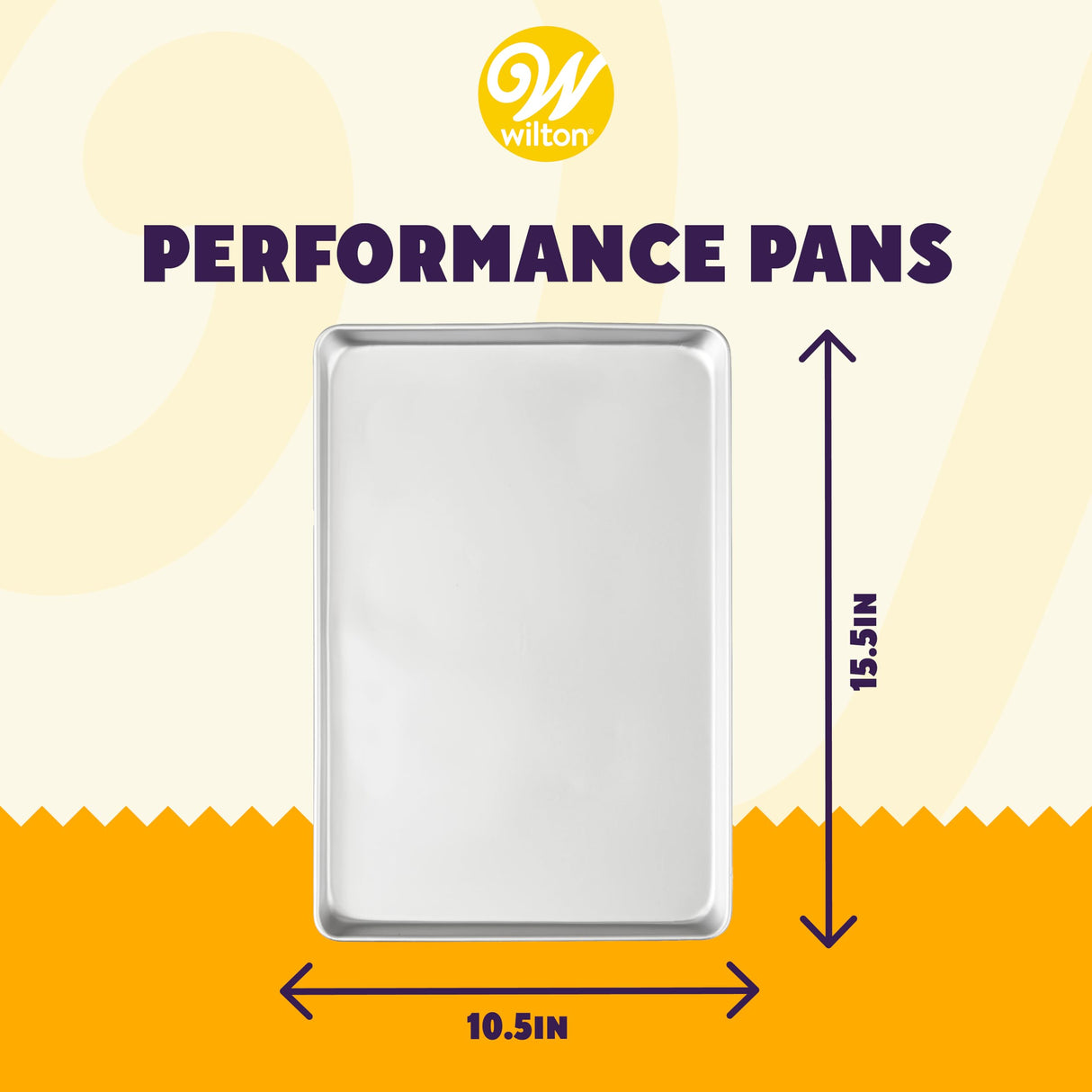 صينية رول جيلي من الألومنيوم من ويلتون، 10.5 × 15.5 بوصة، فضي