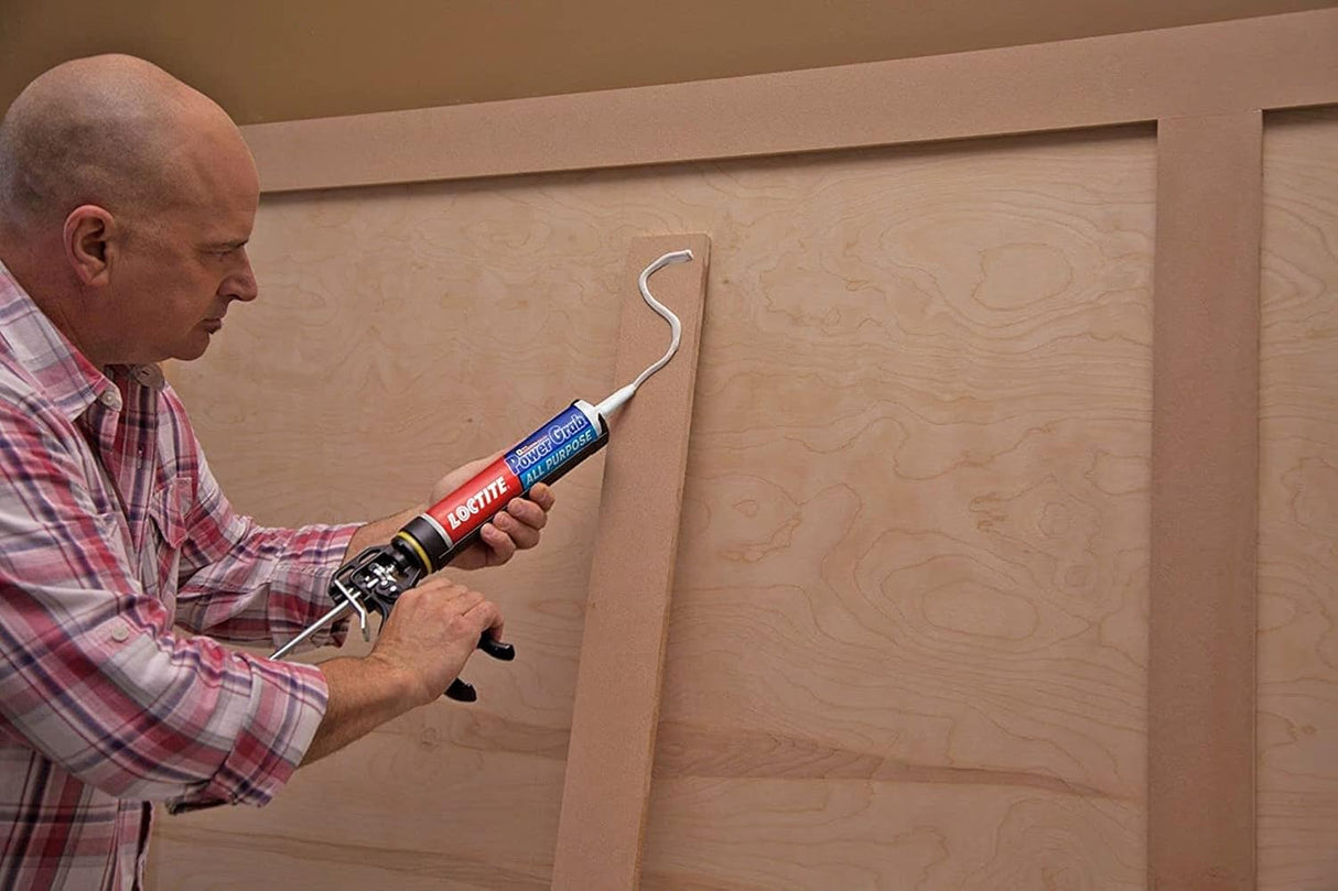 Loctite Power All Purpose Construction Adhesive, White, 9 oz