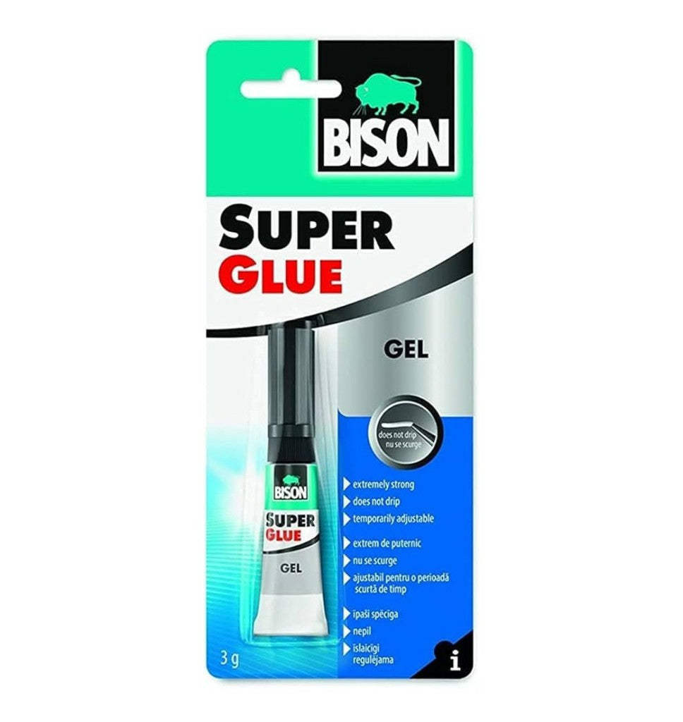 BISON SUPER GLUE LIQUID 12 CARD 2G*24 L2