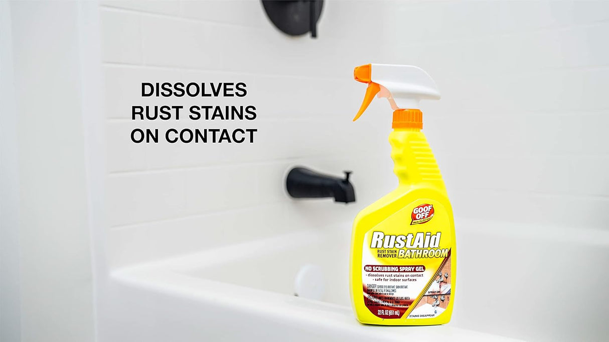 Goof Off Rust Aid Bathroom Rust Remover Spray Gel, 651 ml