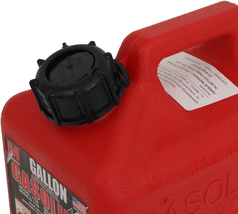 1+GAL RED Plas Gas Can