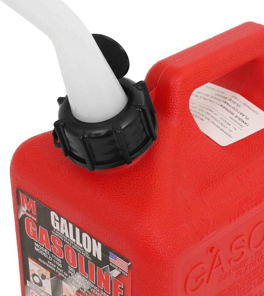 1+GAL RED Plas Gas Can