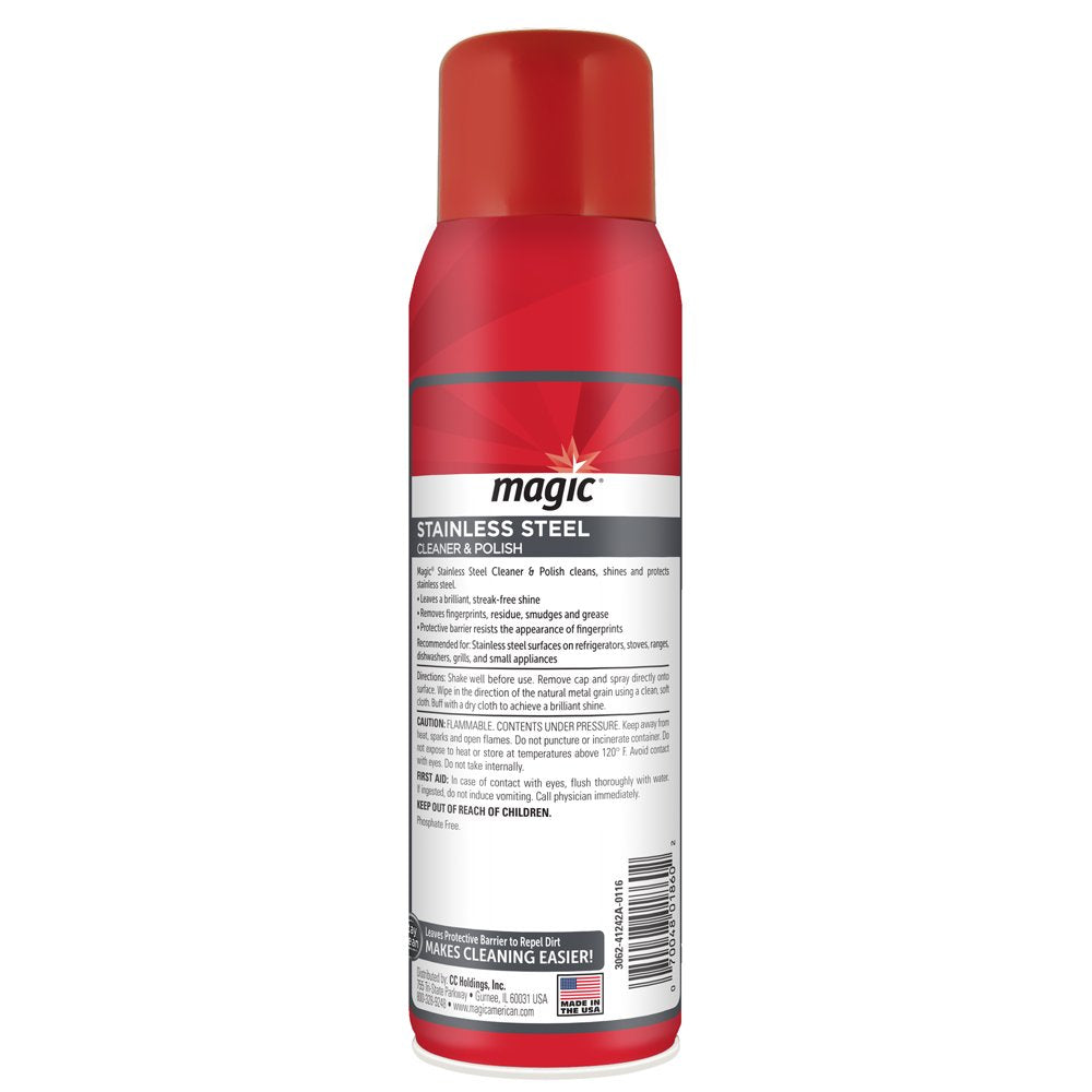 Magic Stainless Steel Cleaner & Polish Spray, 17 oz