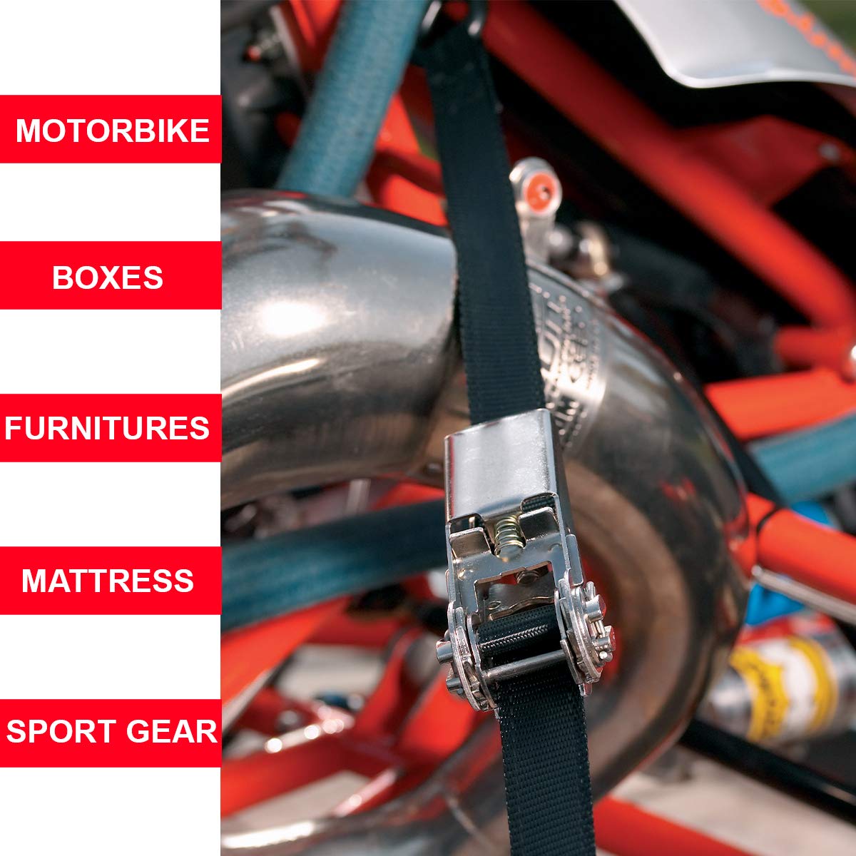 حزام ربط لا نهائي من ماستر لوك، 5×25 مم، أسود