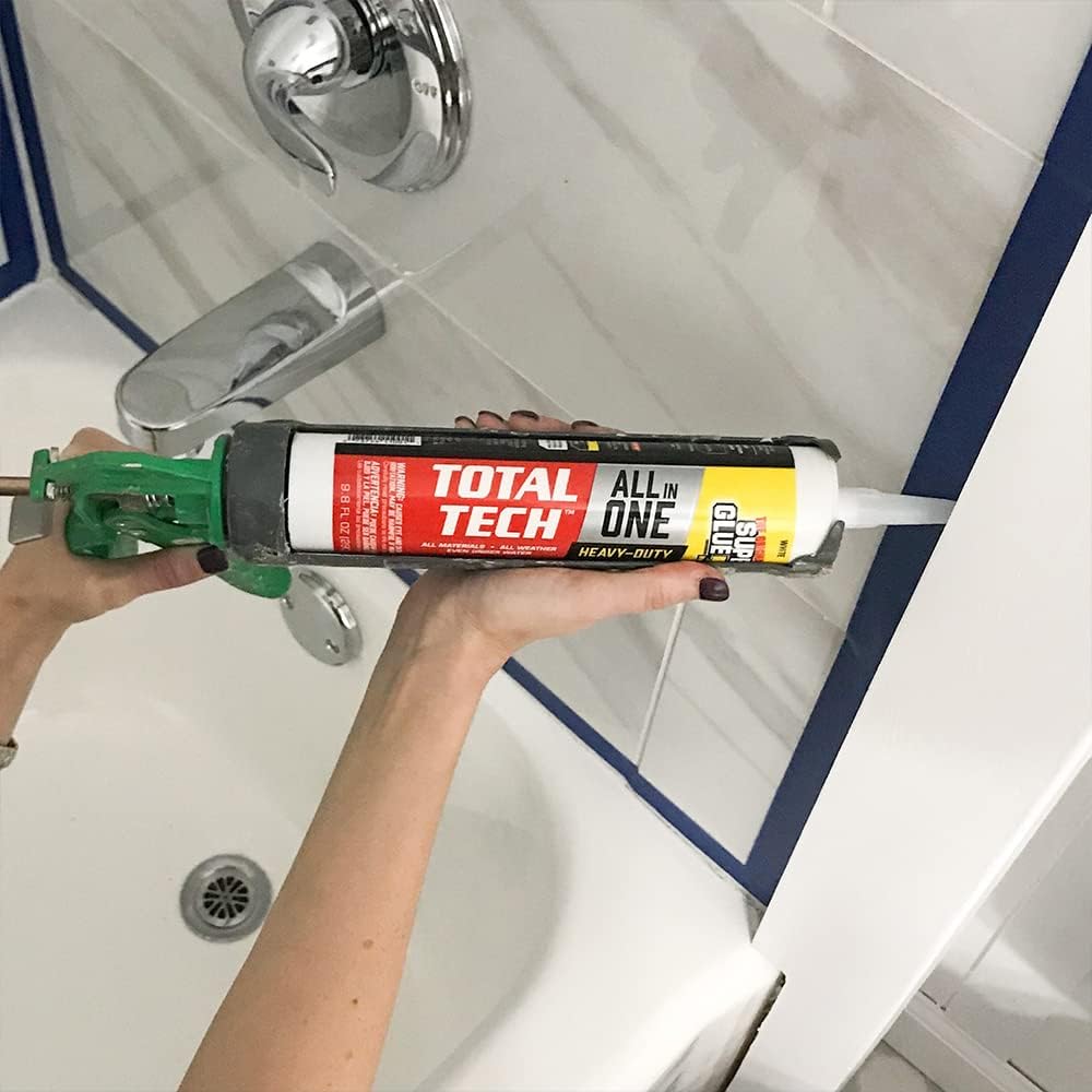 Super Glue Total Tech Sealant and Sealant, White, 9.8 oz