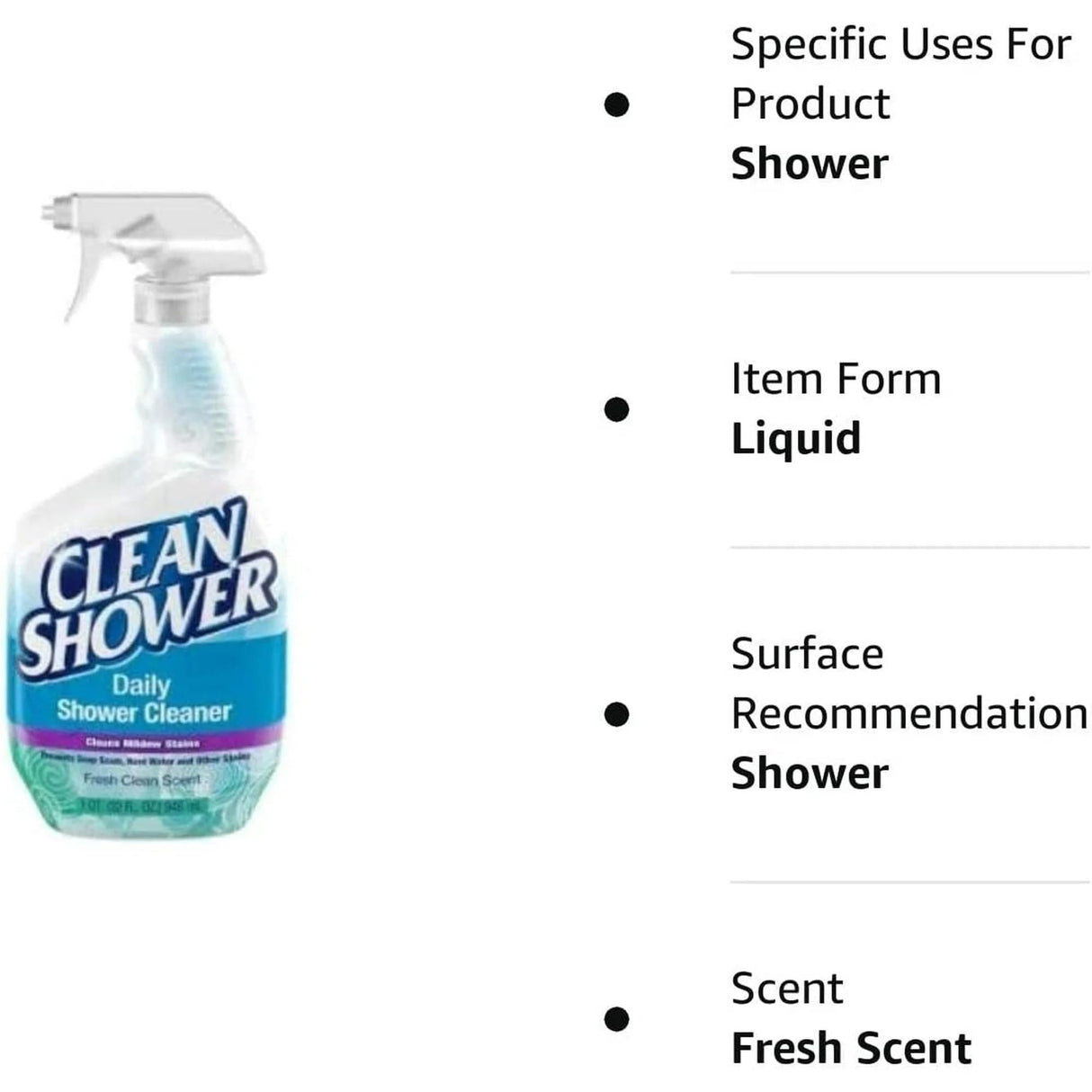 Clean Shower Daily Shower Cleaner, 32 oz