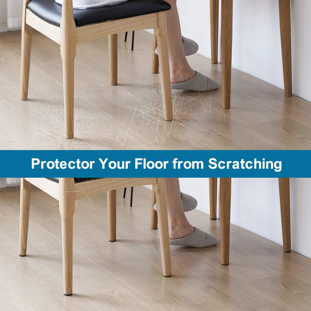 TruGuard Adhesive Felt Protection Pads, 16 Pack, 1 Inch, Black