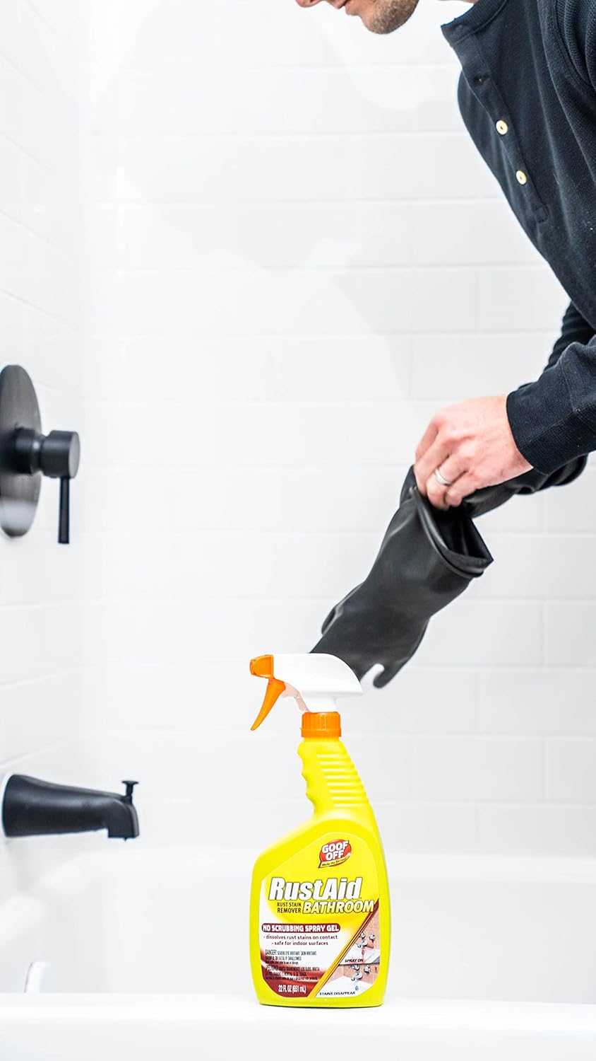 Goof Off Rust Aid Bathroom Rust Remover Spray Gel, 651 ml