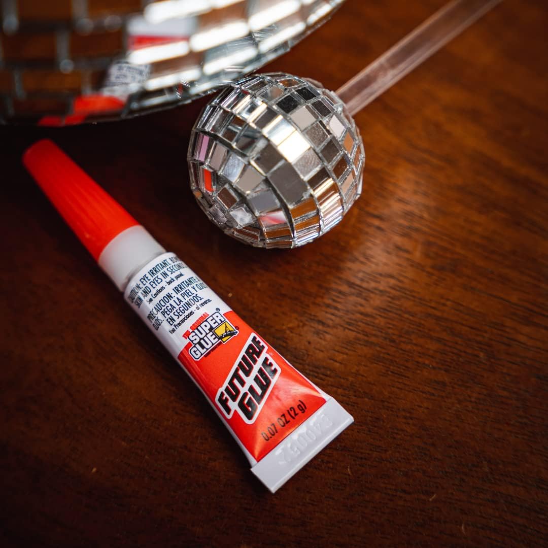 Super Glue Adhesive Fast & Clear Glue, 1g, 6 Pack